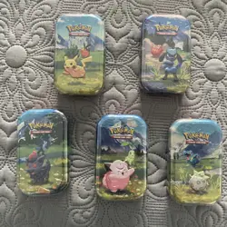 Pokemon Ascended Heroes Mini Tins Complete Art Set Lot of 5 Sealed Brand New - Image 1