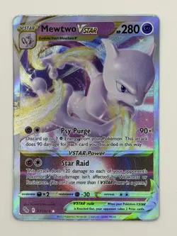 Mewtwo VSTAR #31 Pokemon GO Ultra Rare Full Art Holo Card - Image 1