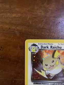 Pokemon Dark Raichu Team Rocket Holo Rare 83/82 Swirl - Image 5
