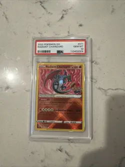2022 POKEMON GO #011 RADIANT CHARIZARD PSA 10 - Image 1