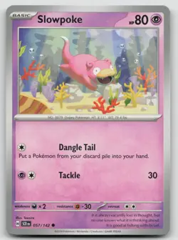 Slowpoke 57/142 Stellar Crown Pokemon NM Common - Image 1