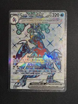 Pokemon TCG - Garchomp ex 219/182 Full Art Ultra Rare - S&V Paradox Rift - NM - Image 1