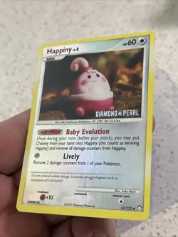 Pokemon Card 2007 Happiny 52/123 Diamond & Pearl Stamped Promo Reverse Holo - Image 5