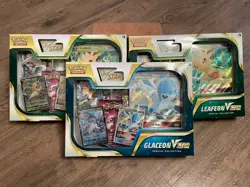 Leafeon & Glaceon Vstar Special Collection Boxes 3x - Sealed Pokemon SWSH - Image 1