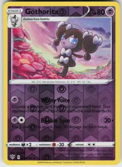 REVERSE HOLO GOTHORITA 074/189 UC NEAR MINT - Image 1