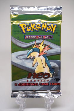 2000 WOTC Pokemon 1st Edition Neo Genesis Booster Pack Typhlosion Art Vintage - Image 1