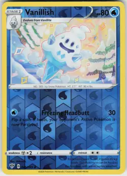 REVERSE HOLO VANILLISH 046/189 UC NEAR MINT - Image 1
