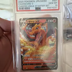 Charizard V PSA 10 Japanese 001/021 SC Starter Set Vmax Holo Rare - Image 1