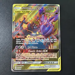 Pokemon Naganadel & Guzzlord GX 223/236 Full Art TAG TEAM Cosmic Eclipse NM - Image 1