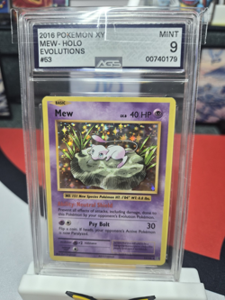 The Pokemon Company Mew 53/108 Evolutions Holo Rare English AGS 9 Graded - Image 1