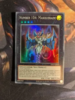 Yu-Gi-Oh! Number 104: Masquerade OP27-EN010 Super Rare LP/NM - Image 1
