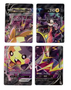 Pokemon Morpeko V-Union 4 Card Set SWSH287 SWSH288 SWSH289 SWSH290 Promo - Image 1