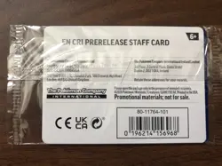 Pokemon TCG Chaos Rising Staff Prerelease Promo Pack (Sealed; 4 Cards) - Image 2