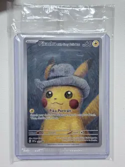 Pokemon TCG: Van Gogh Pikachu with Grey Felt Hat SVP 085 Promo Card - New Sealed - Image 1