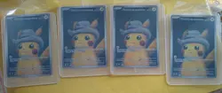 Pokemon TCG: Van Gogh Pikachu with Grey Felt Hat SVP 085 Promo Card - New Sealed - Image 3