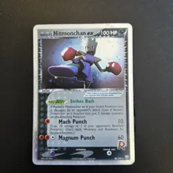 Pokemon Card - Rocket's Hitmonchan ex 98/109 EX Team Rocket Returns Holo Rare - Image 1
