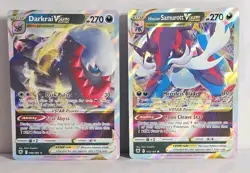 Darkrai VSTAR & Samurott VSTAR Astral Radiance Ultra Rare 2 Card Lot Pokemon TCG - Image 1