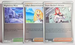 Ascended Heroes Reverse Holo Trainer 3 Card Lot Pokemon TCG Cards Near Mint - Image 1