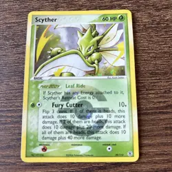 Rare Scyther 29/112 EX FireRed & LeafGreen Reverse Holo LP Pokemon Card - Image 1