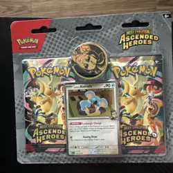 Pokemon Cards Mega Evolution Ascended Heroes - LARRY'S KOMALA BLISTER PACK - Image 1