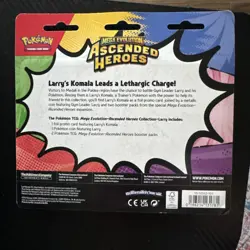 Pokemon Cards Mega Evolution Ascended Heroes - LARRY'S KOMALA BLISTER PACK - Image 2