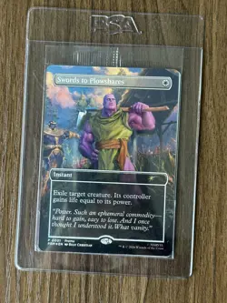 Swords to Plowshares (Borderless) (Magazine Insert) Media Promos Foil - Image 1