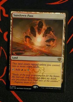 MTG Sundown Pass x1 Near Mint from Secrets of Strixhaven - Image 1