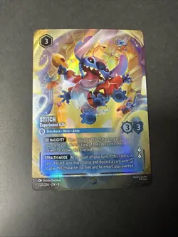 Stitch Experiment 626 Enchanted 220/204 Lorcana Reign of Jafar NM - Image 1