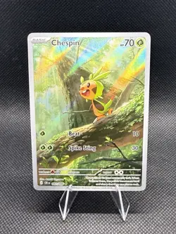 Chespin 087/086 CR1 Full Art Holo Illustration Rare Pokemon TCG Card HP 70 - Image 1