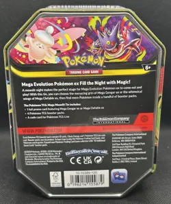 Pokemon TCG Mega Gengar Moonlit Tin Factory Sealed Brand New - Image 2