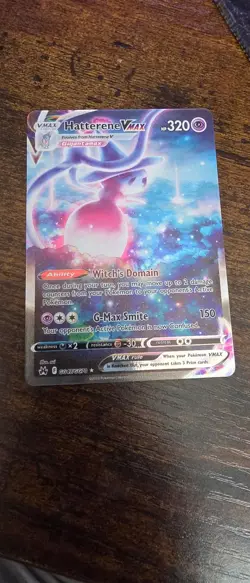 Hatterene VMAX GG47/GG70 Holo VMAX Rare Crown Zenith Galarian Gallery Pokemon NM - Image 1