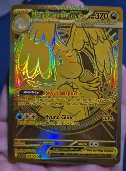 Pokemon Mega Dragonite EX - 295/217 - Ascended Heroes Gold Mega Hyper Rare - Image 2