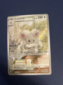 Cinccino 153/086 Illustration Rare 2025 TCG Pokemon Black Bolt - Image 1