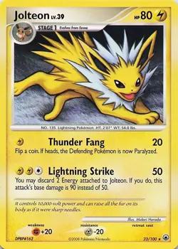 Jolteon - 23/100 Rare 2008 Majestic Dawn Pokemon LP - Image 1