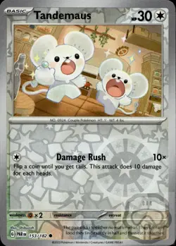 Tandemaus 153/182 C Paradox Rift Pokemon Reverse Holo NM/M - Image 3