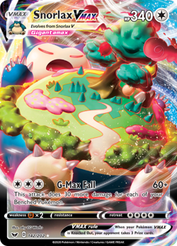 Snorlax VMAX 142/202 Holo VMAX Rare Sword & Shield Pokemon Holo NM/M - Image 1