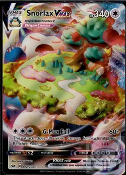 Snorlax VMAX 142/202 Holo VMAX Rare Sword & Shield Pokemon Holo NM/M - Image 3