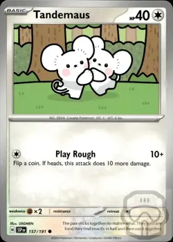 Tandemaus 157/191 C Surging Sparks Pokemon NM/M - Image 3