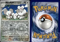 Maushold 161/198 UC Scarlet & Violet Pokemon Reverse Holo NM/M - Image 2