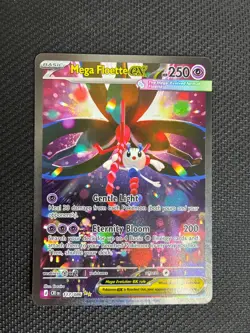 Pokemon TCG Mega Floette EX 117/086 Crimson Invasion Secret Rare Full Art Holo - Image 1