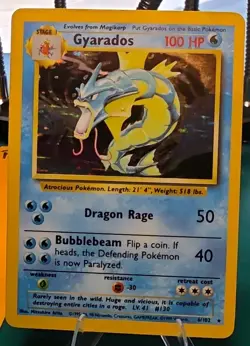 Wizards of the Coast Gyarados 6/102 Base Set Holo Rare Unlimited English 100 HP - Image 1