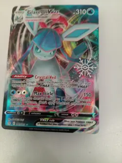 Glaceon VMAX 041/203 STAMPED SNOWFLAKE (Holiday Calendar) Pokemon Holo NM - Image 1