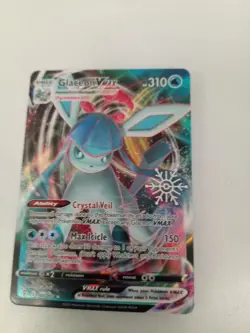 Glaceon VMAX 041/203 STAMPED SNOWFLAKE (Holiday Calendar) Pokemon Holo NM - Image 4