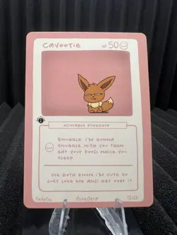 Cayootie (Eevee) 12/25 - 1st Edition Pokederp First Print Fan Art- Pokemon - Image 1