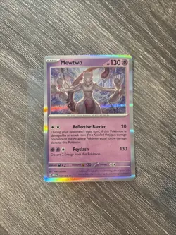 2023 Pokemon Mewtwo #150/165 Holo Rare Scarlet & Violet 151 NM - Image 1