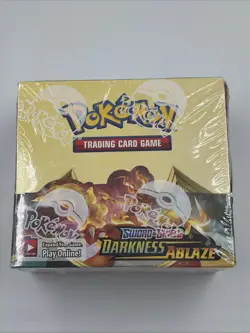 Pokemon TCG: Sword & Shield Darkness Ablaze Booster Box Factory Sealed 820650817120 - Image 1