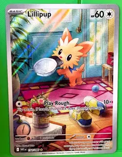 Lillipup 154/086 Illustration Rare White Flare English NM Holo Pokemon TCG - Image 1