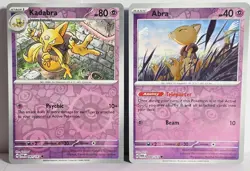 Abra 80 Kadabra 81 Alakazam 82 Evolution Set Twilight Masquerade Pokemon TCG NM - Image 2
