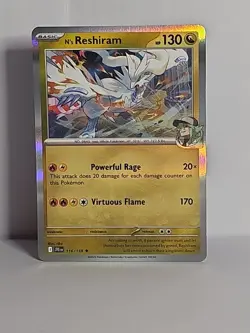 N's Reshiram 116/159 Rare Journey Together Reverse Holo/ Holo Rare Pokemon TCG - Image 2