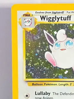 Wigglytuff Base Set 2 19/130 Unlimited Holo Rare LP (SWIRL) Pokemon TCG - Image 2